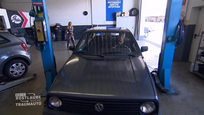 Kollege Vincent hat einen Golf 2 auf Lager