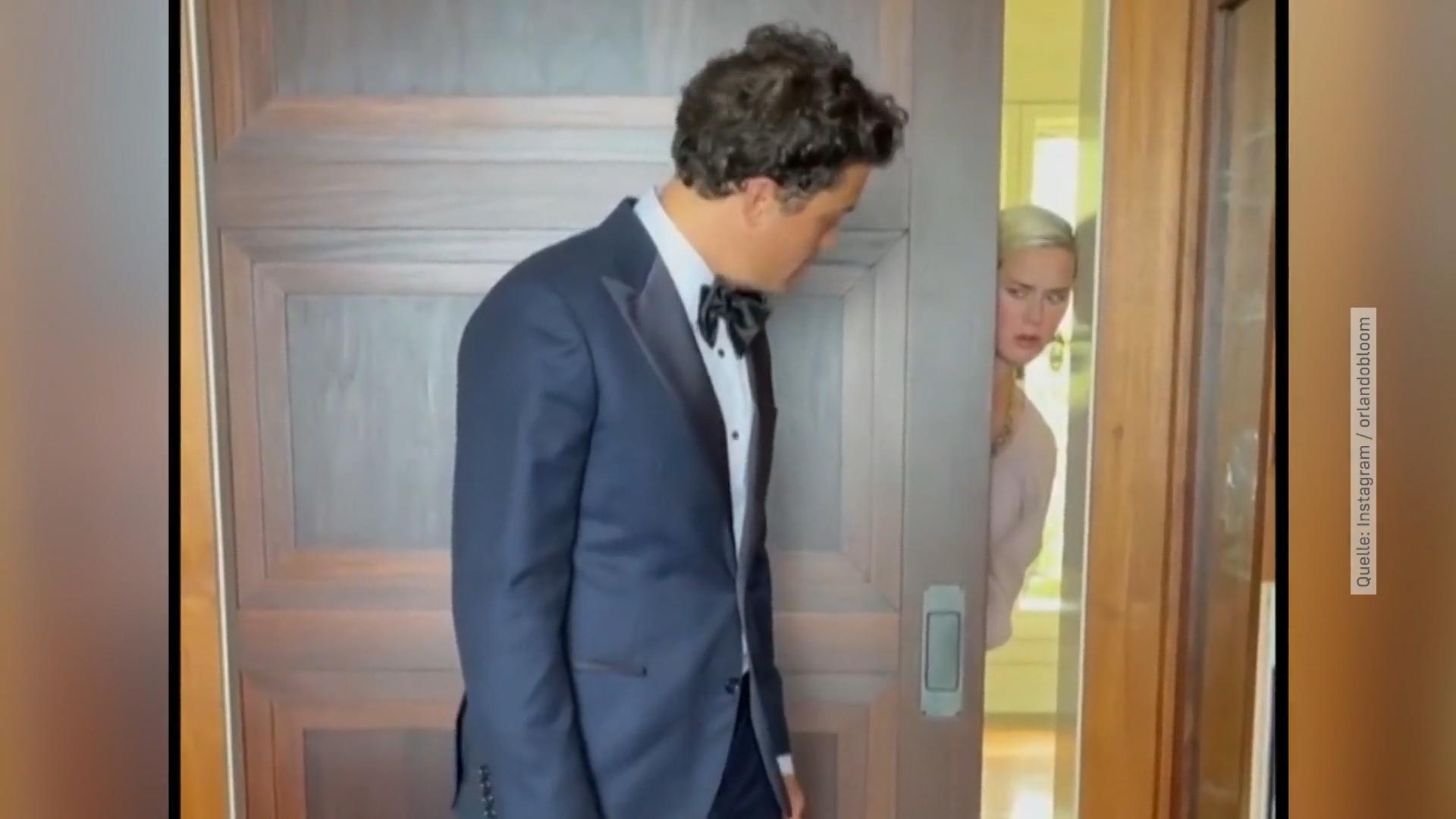 Orlando Bloom und Katy Perry machen Späßchen