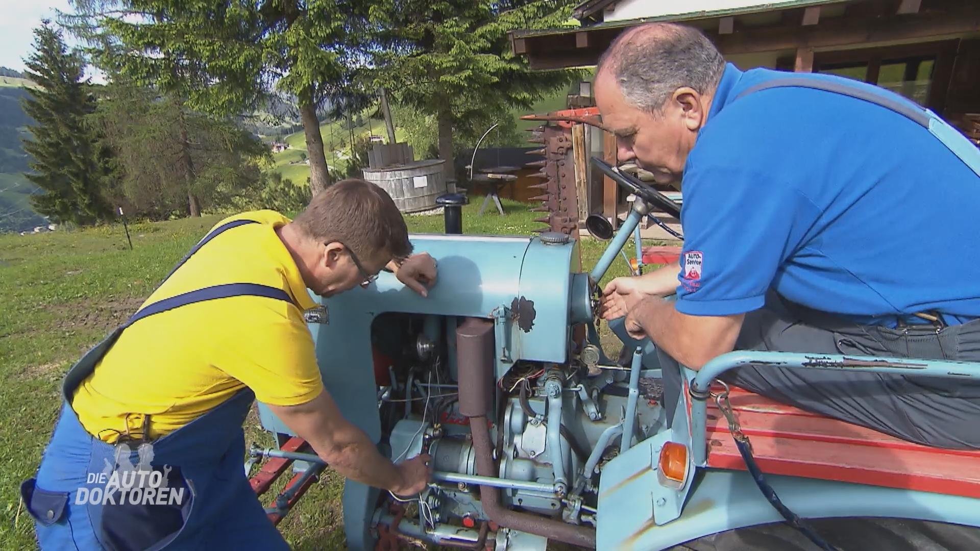 Die Autodoktoren kümmern sich um den alten Eicher Traktor