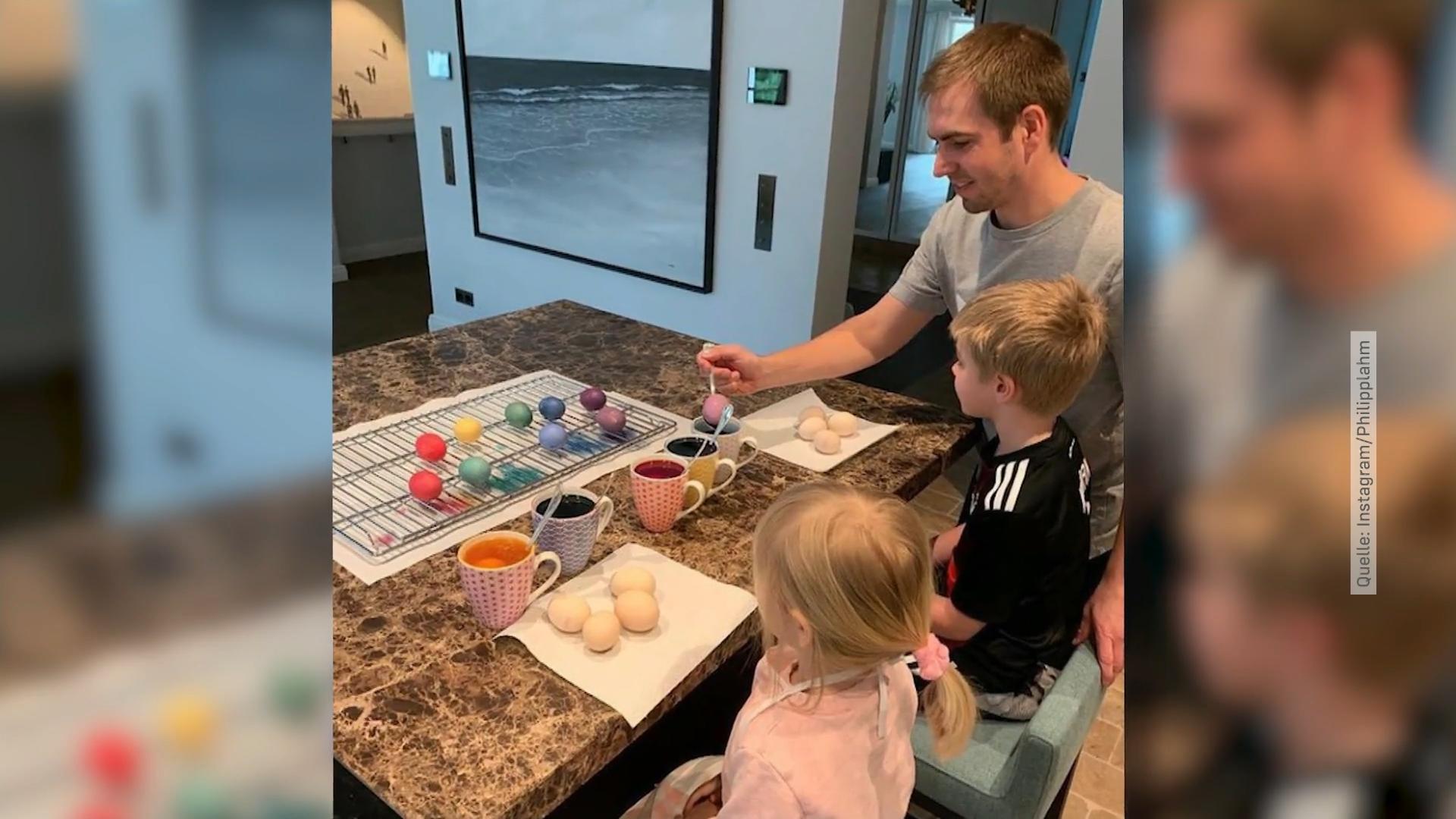 Philipp Lahm zeigt seine Kinder