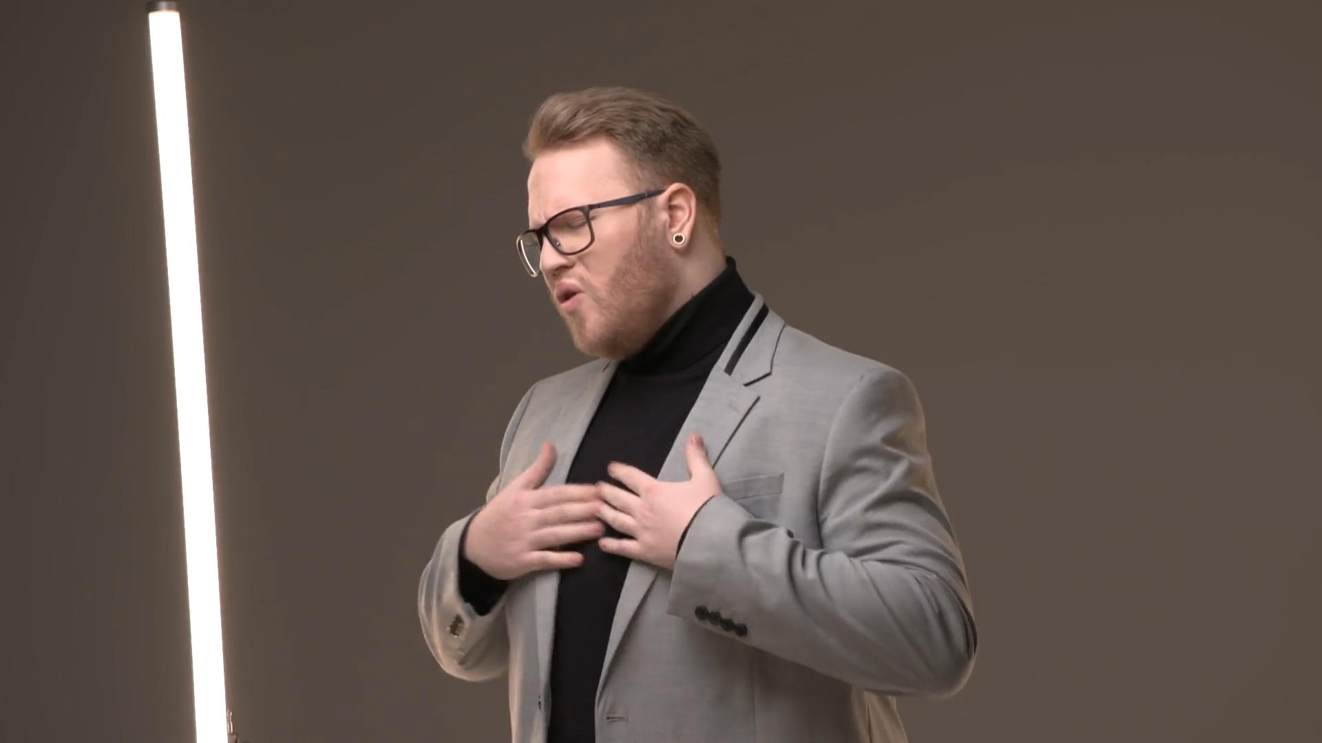 Jan-Marten Block beim Video-Dreh nach seinem DSDS-Sieg