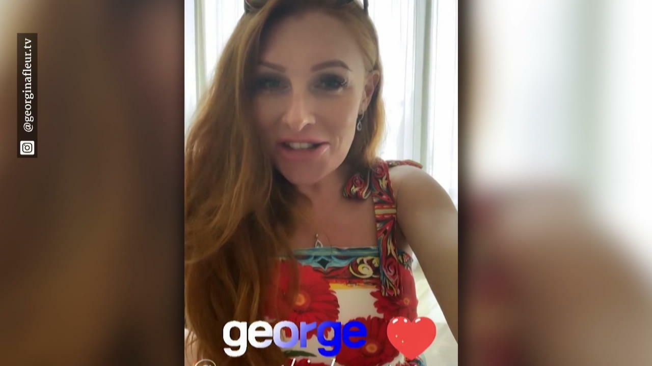 Verrät Georgina Fleur hier das Geschlecht ihres Kindes?