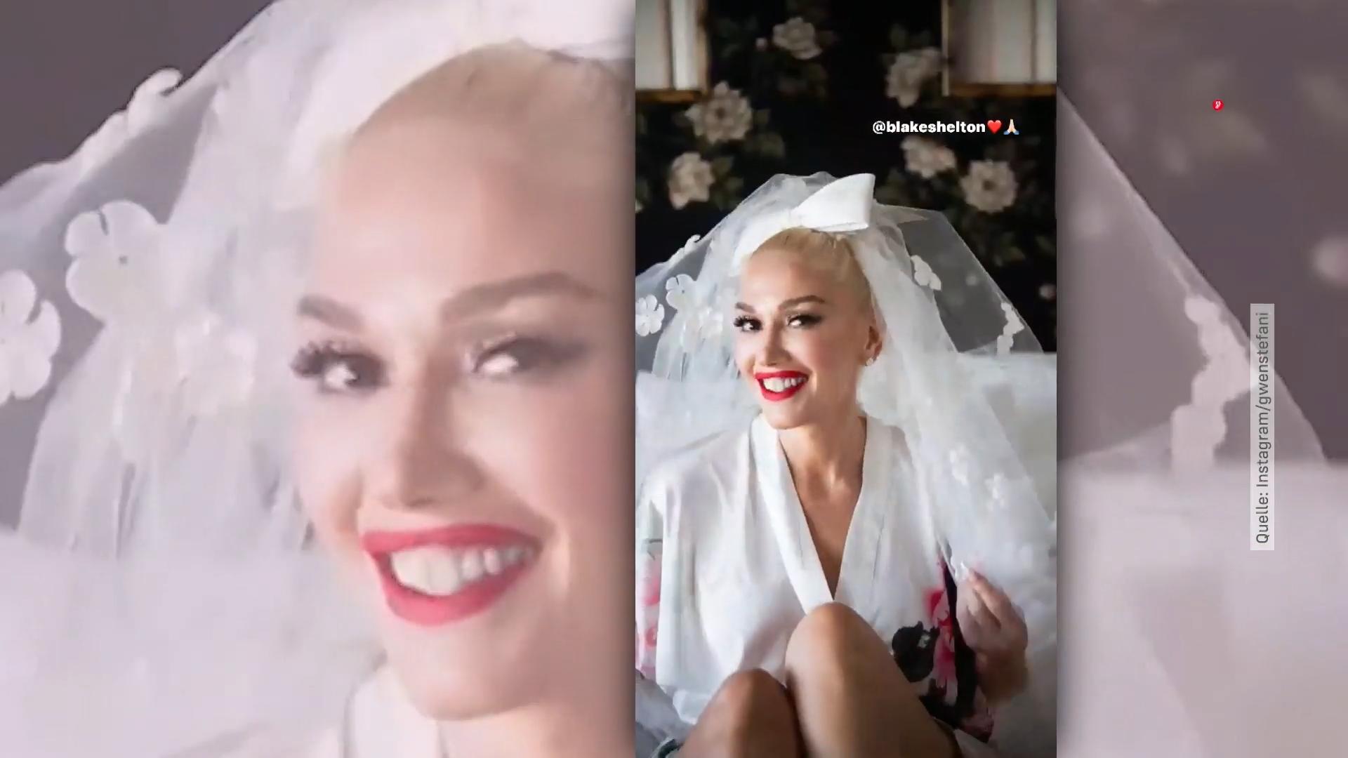 Gwen Stefani zeigt Fotos von Hochzeit mit Blake Shelton