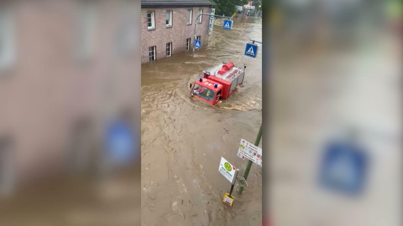 Stolberg (NRW) komplett unter Wasser