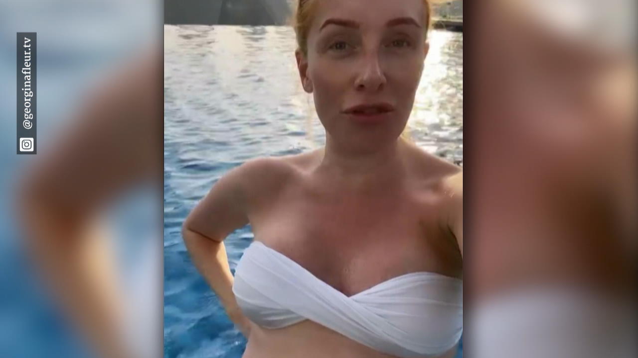 Georgina Fleur gibt Baby-Update aus dem Pool