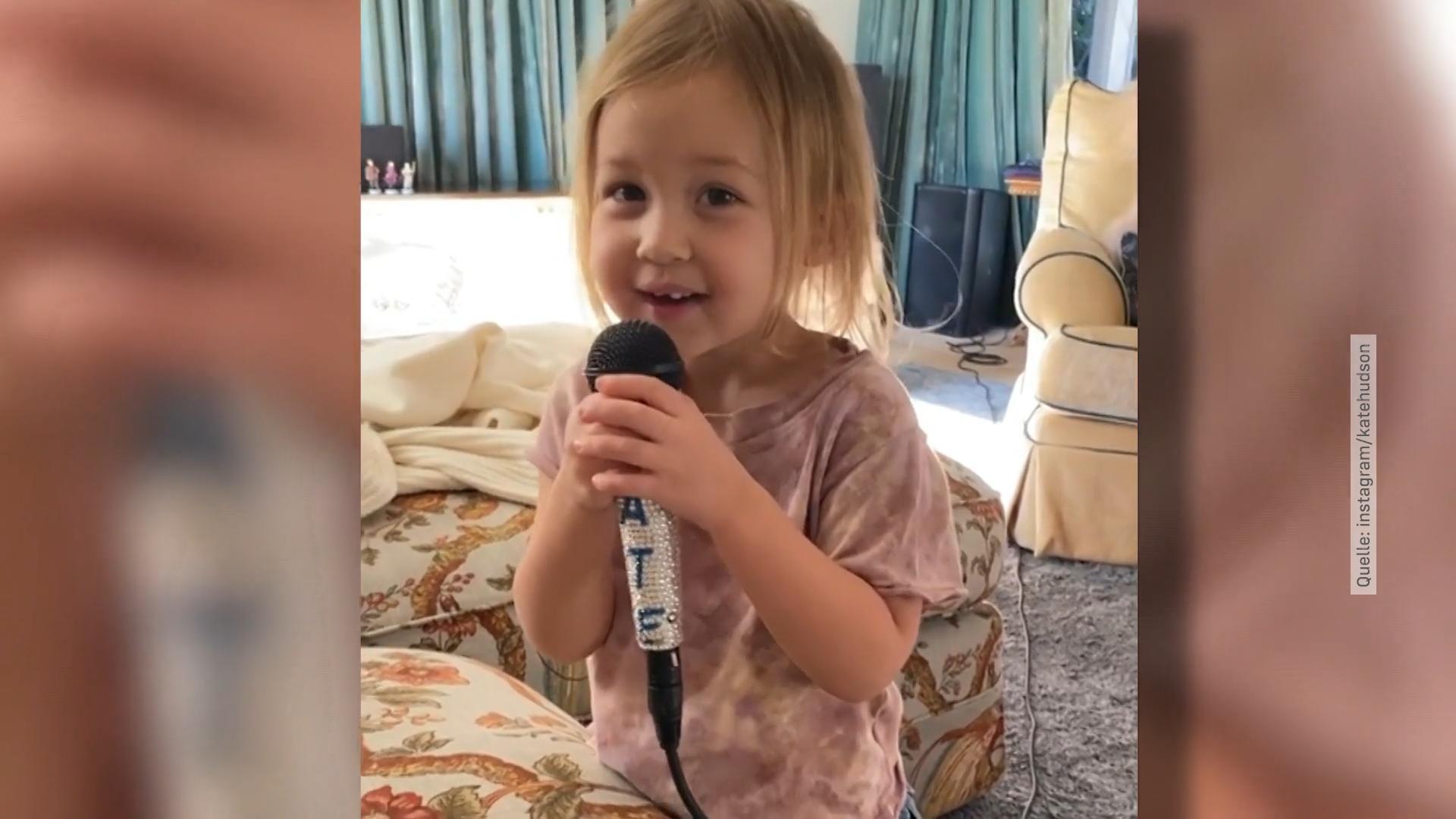 Kate Hudson: So süß trällert ihre kleine Tochter