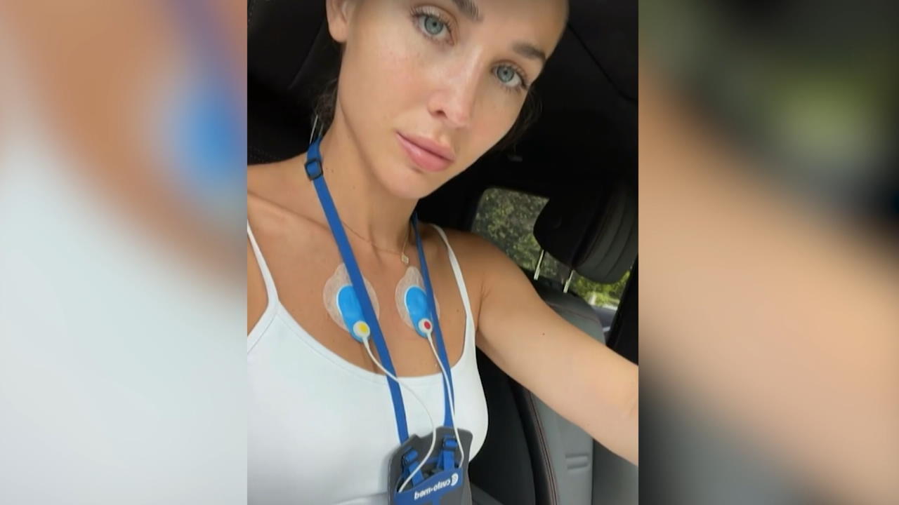 Ann-Kathrin Götze am Langzeit-EKG