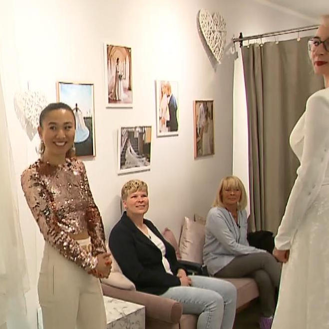 Die Braut ist Expertin für Brautfrisuren