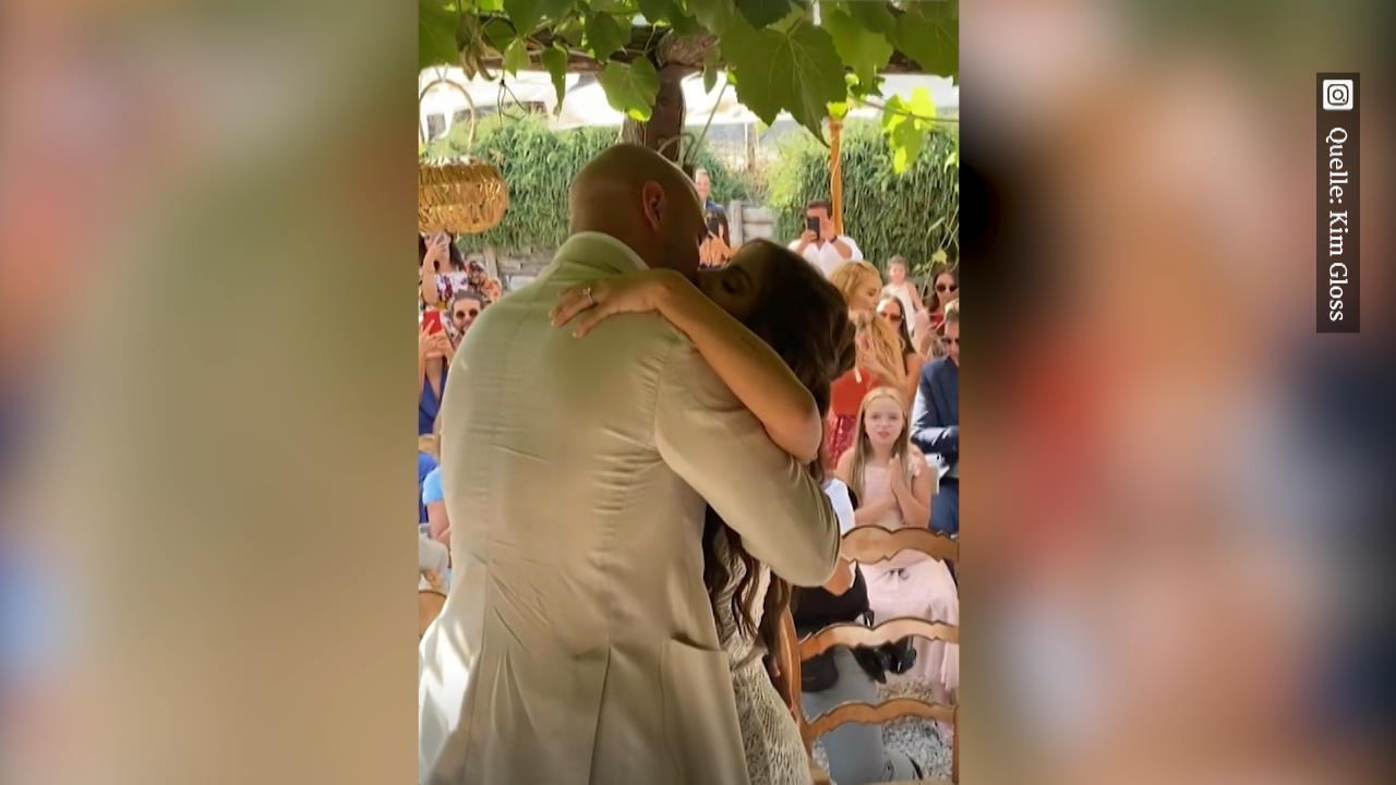 Kim Gloss hat geheiratet - Bilder des Hochzeitskleids