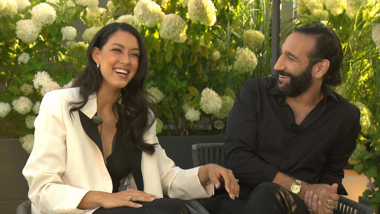 Rebecca Mir und Massimo Sinato im Elterninterview