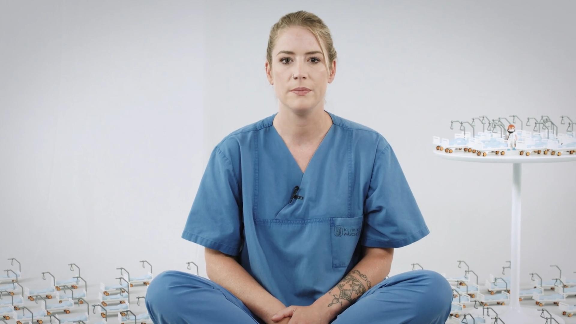 Die Krankenpflegerin fordert mehr Gerechtigkeit