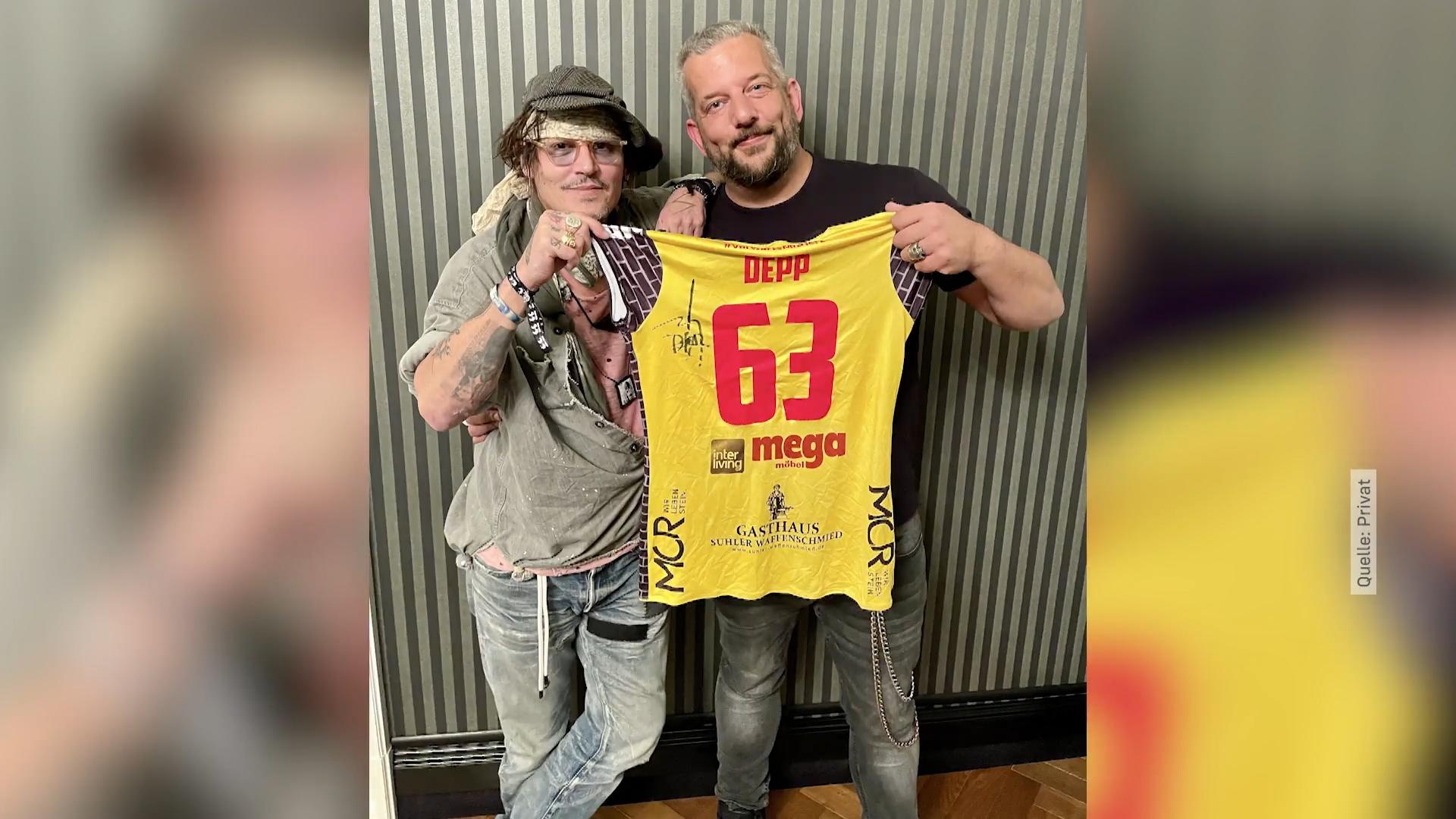 Johnny Depp supportet deutschen Volleyball-Klub