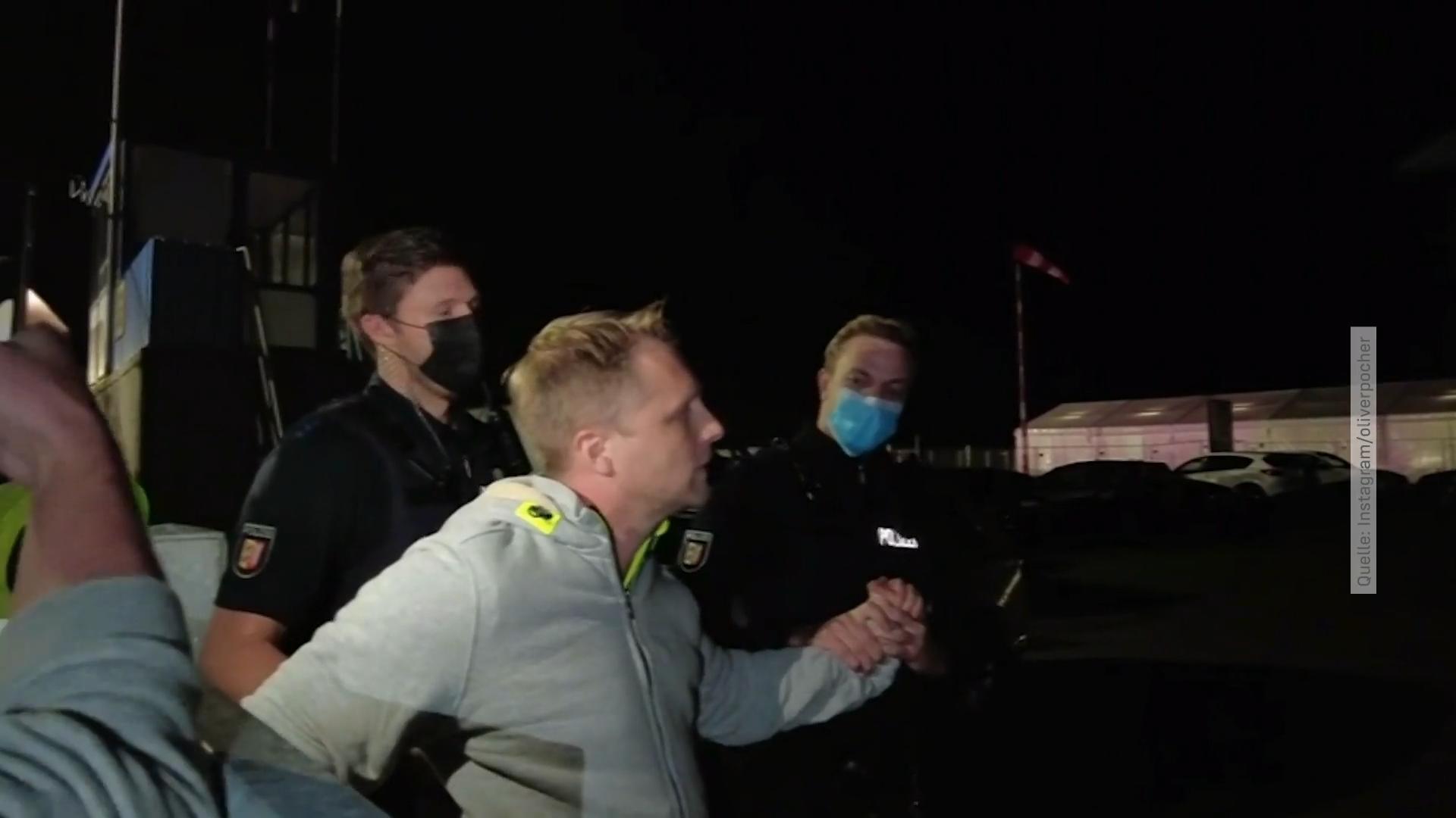 Oliver Pocher lädt Video von Polizeieinsatz hoch