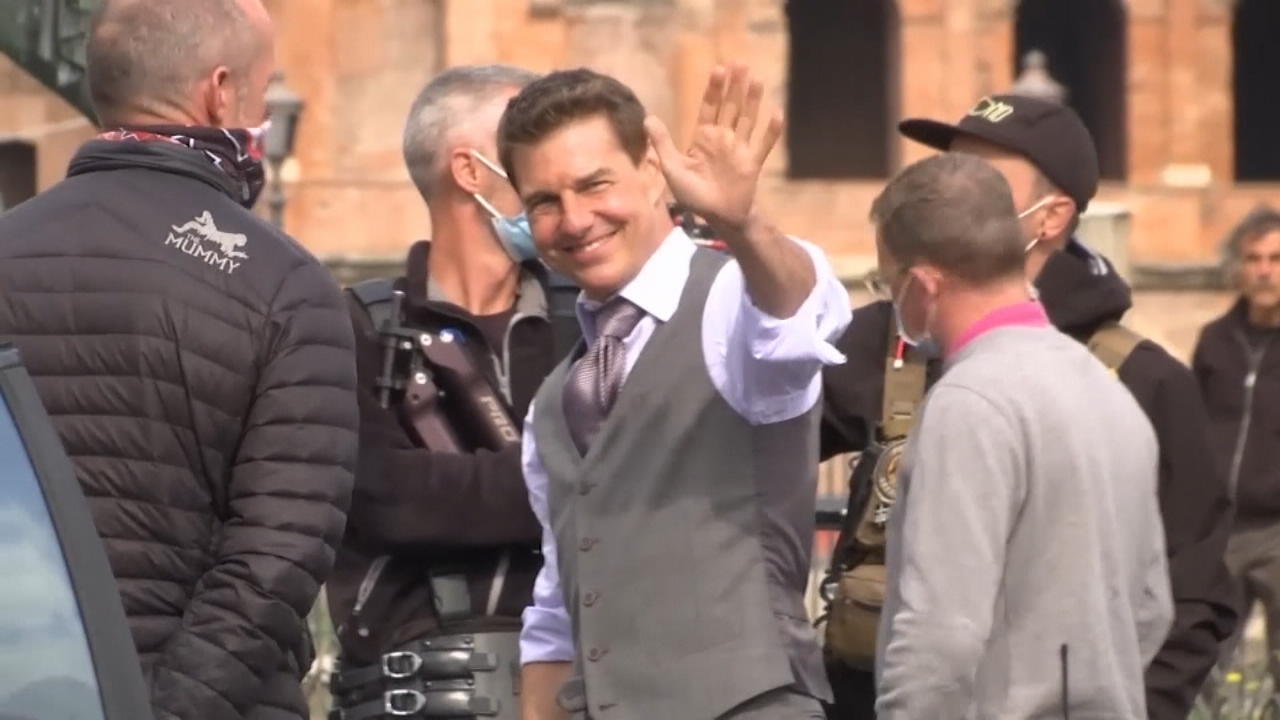 Tom Cruise und Sohn Connor beim Baseball