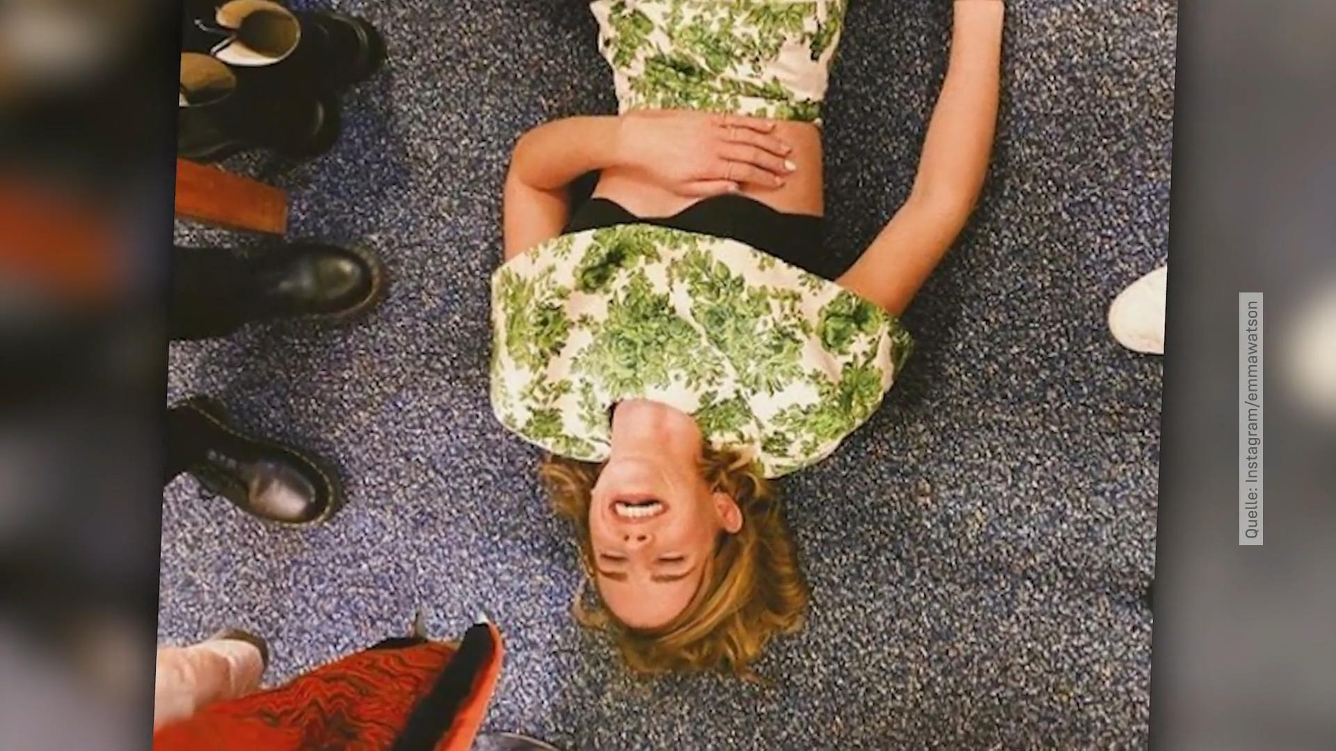 Emma Watson im recycelten Look
