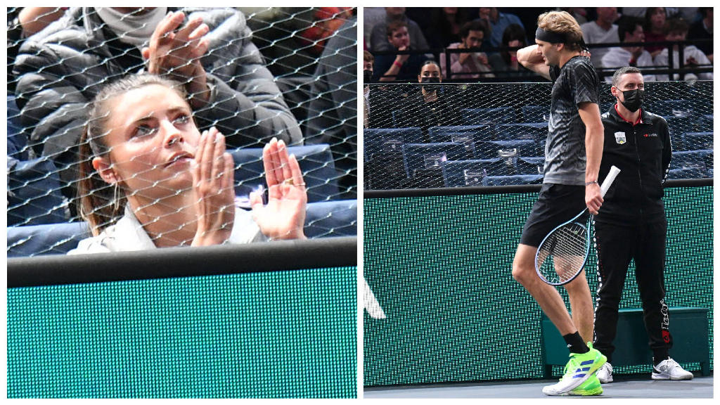 Sophia Thomalla beim Spiel von Alexander Zverev