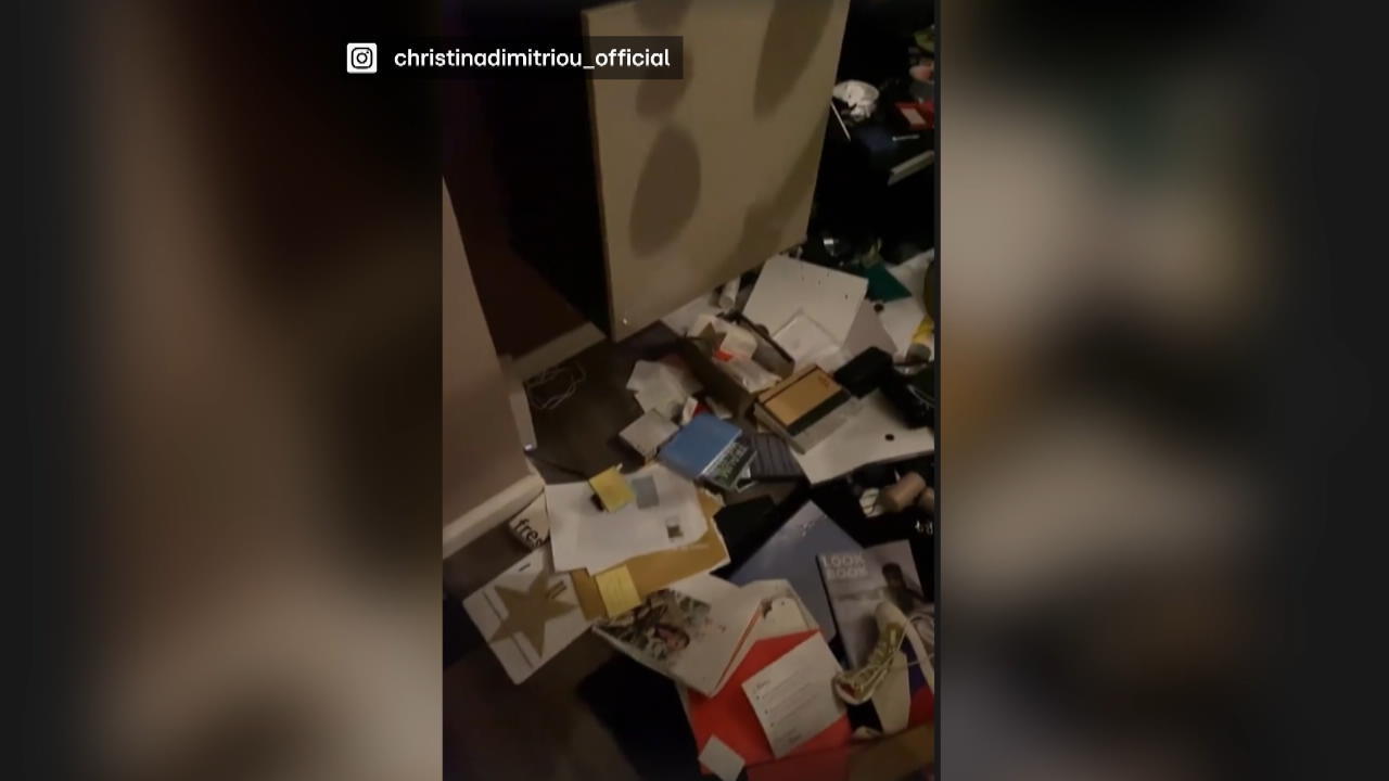 Christina Dimitriou zeigt verwüstete Wohnung