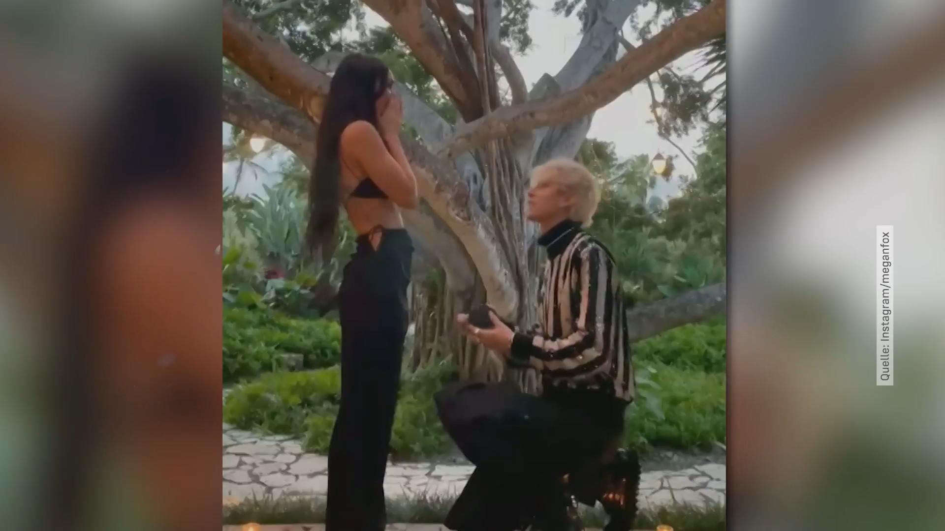 Machine Gun Kelly hält um Megan Fox' Hand an