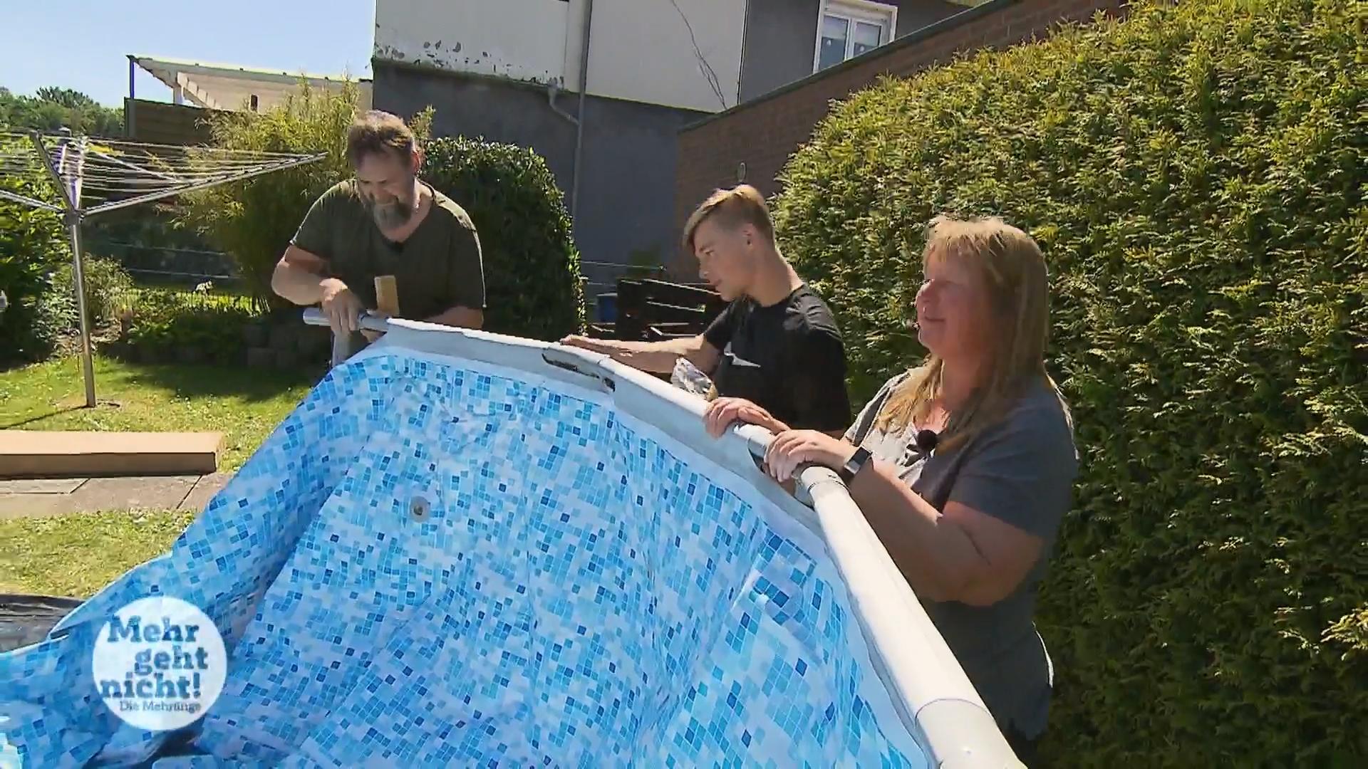 Pool statt Urlaub bei Familie Görsch