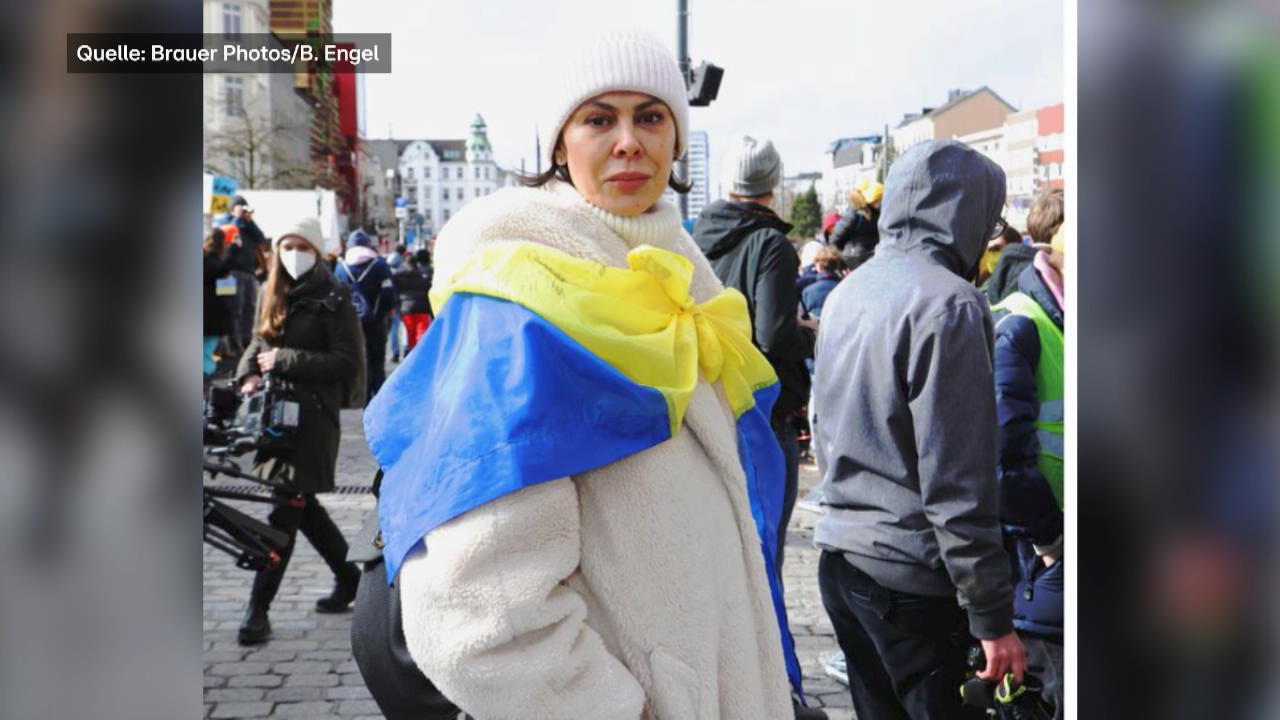 Natalia Klitschko auf Friedensdemo in Hamurg