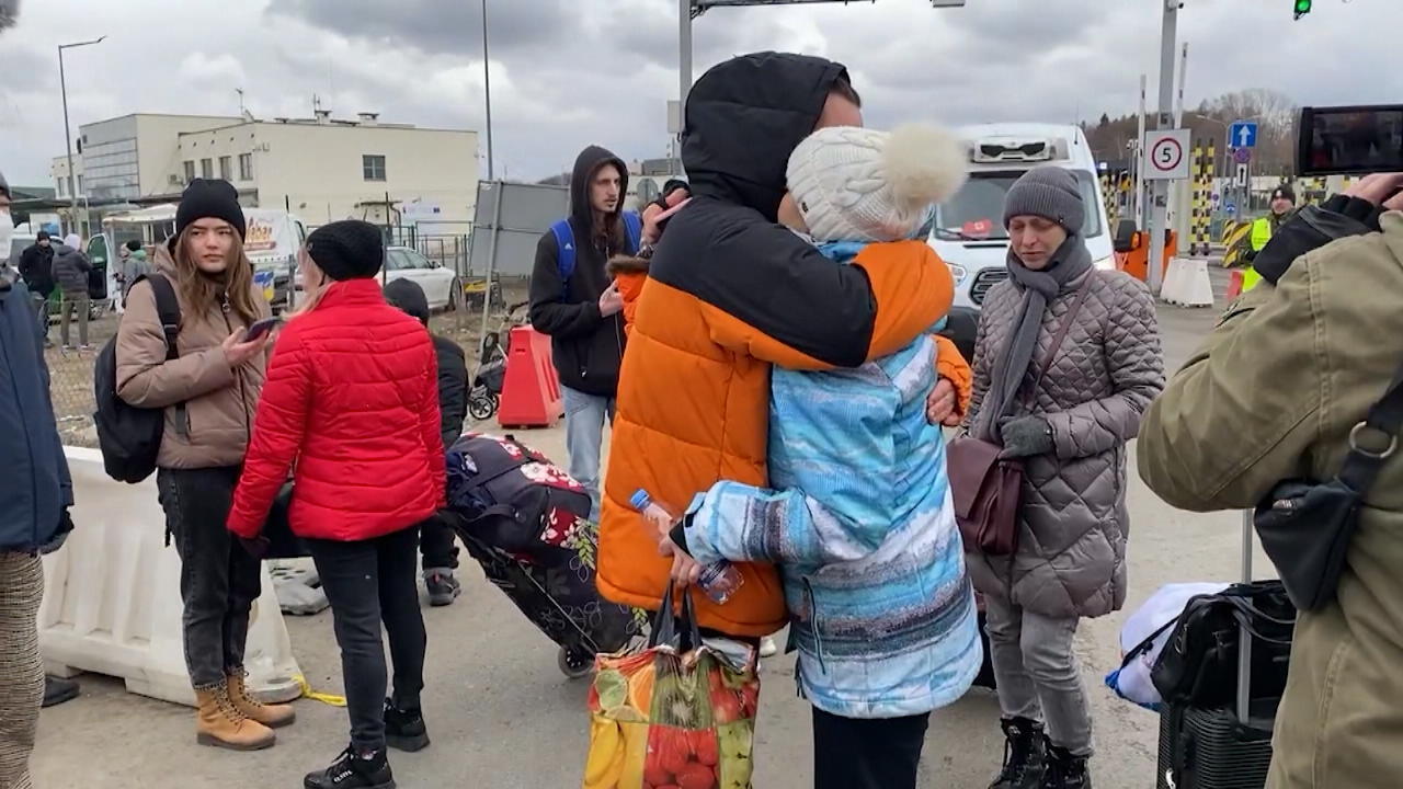 Evgenij Voznyuk bringt Hilfsgüter an Ukrainische Grenze