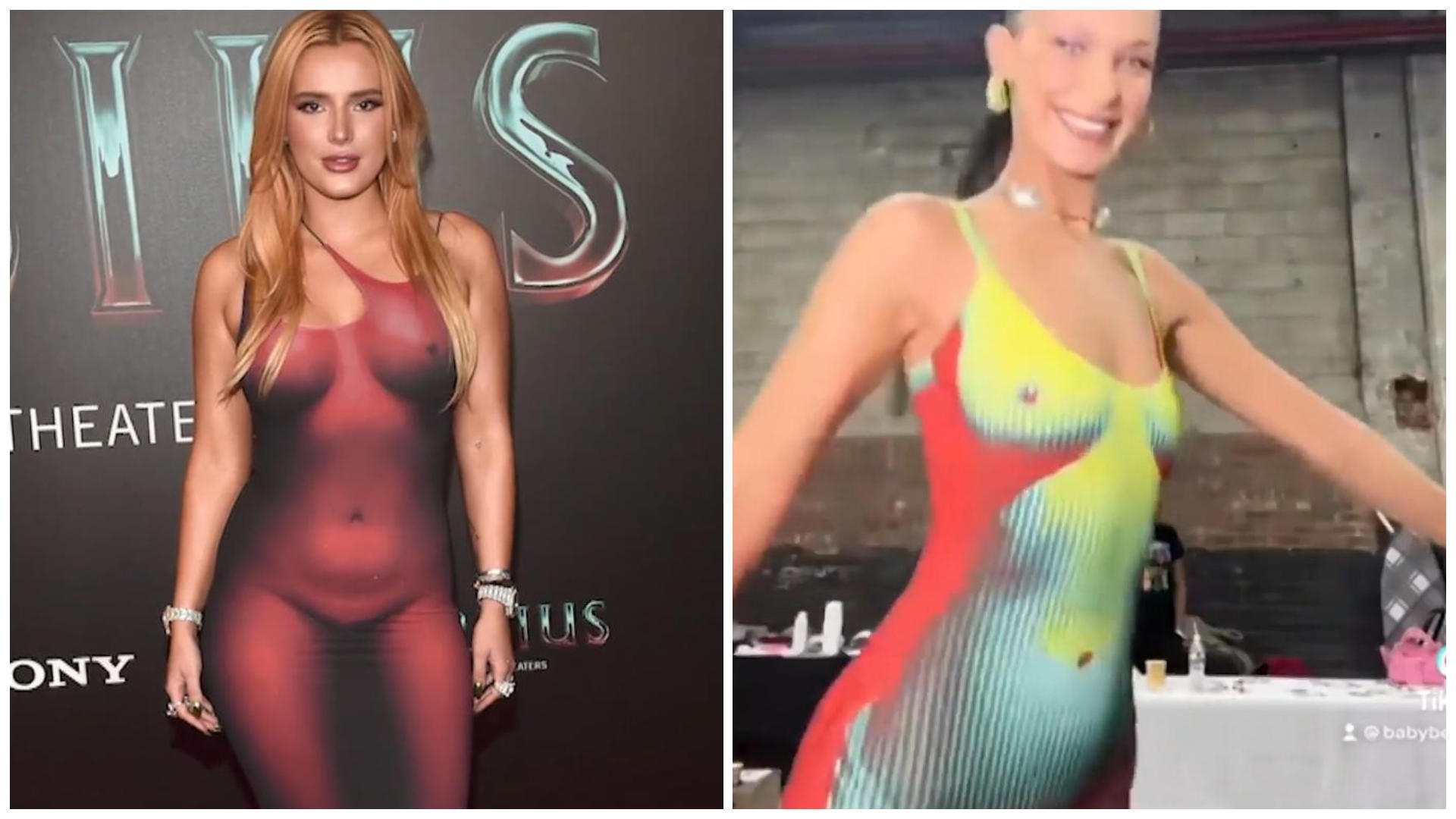 Bella Thorne und Bella Hadid fast wie nackt