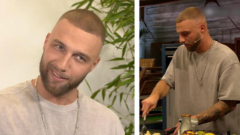 Dschungel-König Filip Pavlovic bei "Grill den Henssler"