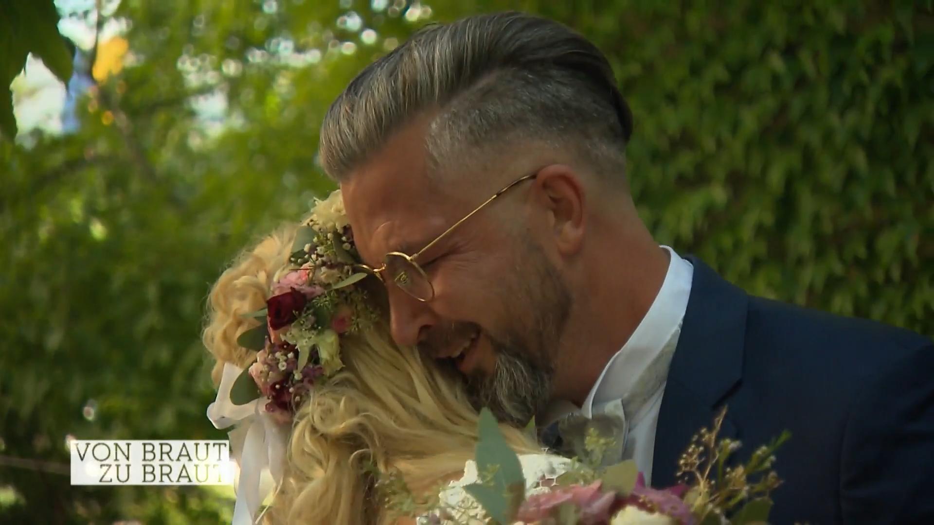 Große Emotionen bei Braut und Bräutigam