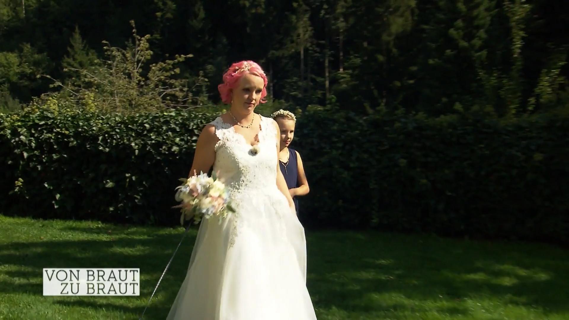 Blitzschneller Einzug der Braut