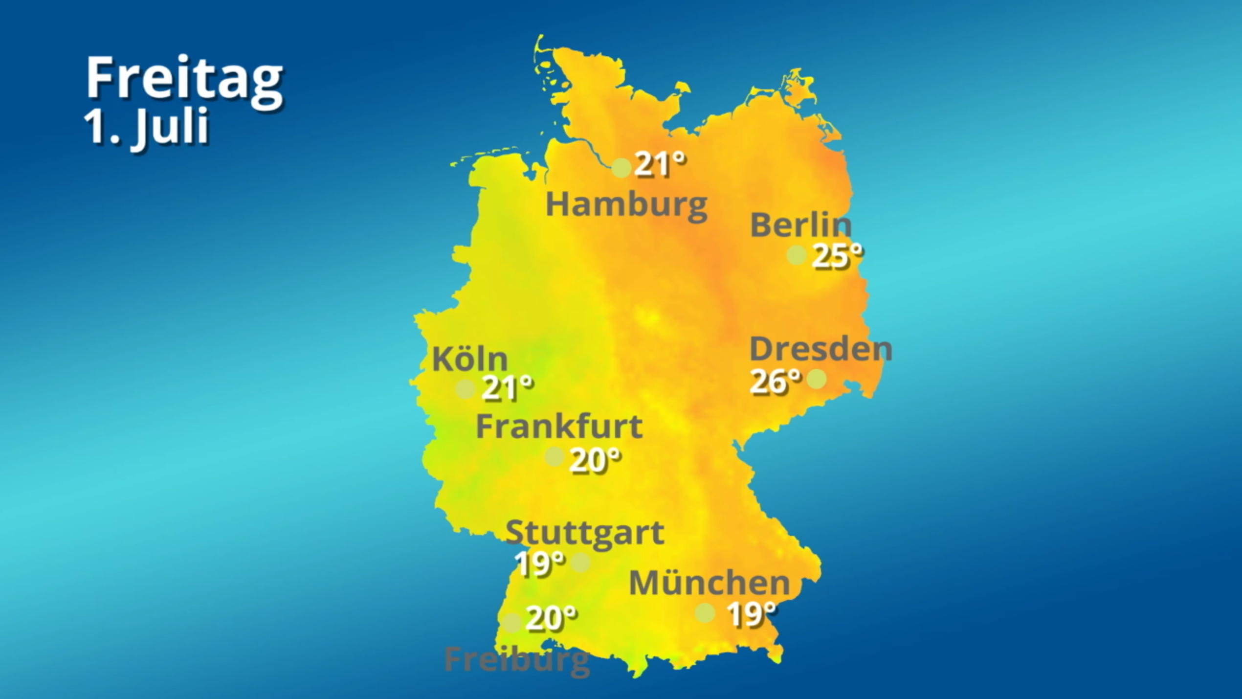 Wie warm oder kalt wird es in Deutschland?
