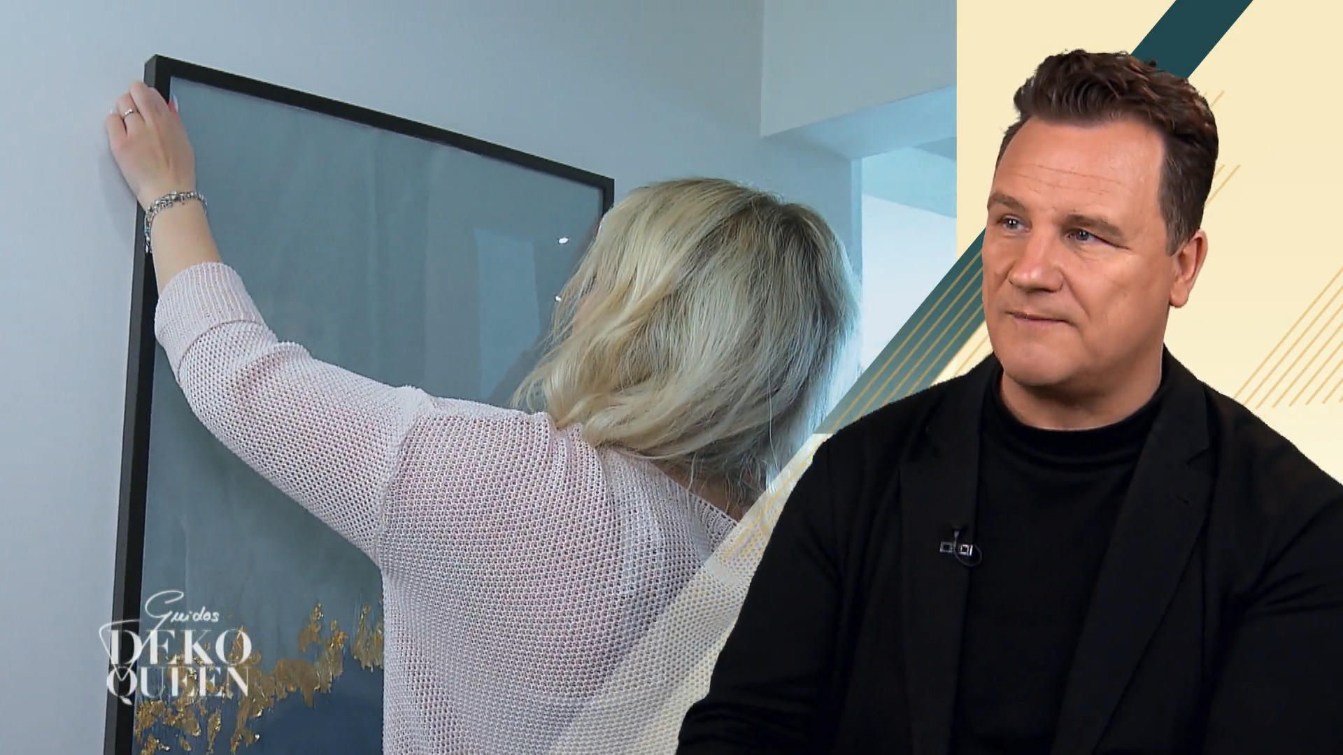 Nicole setzt die letzten Dekostücke in Szene