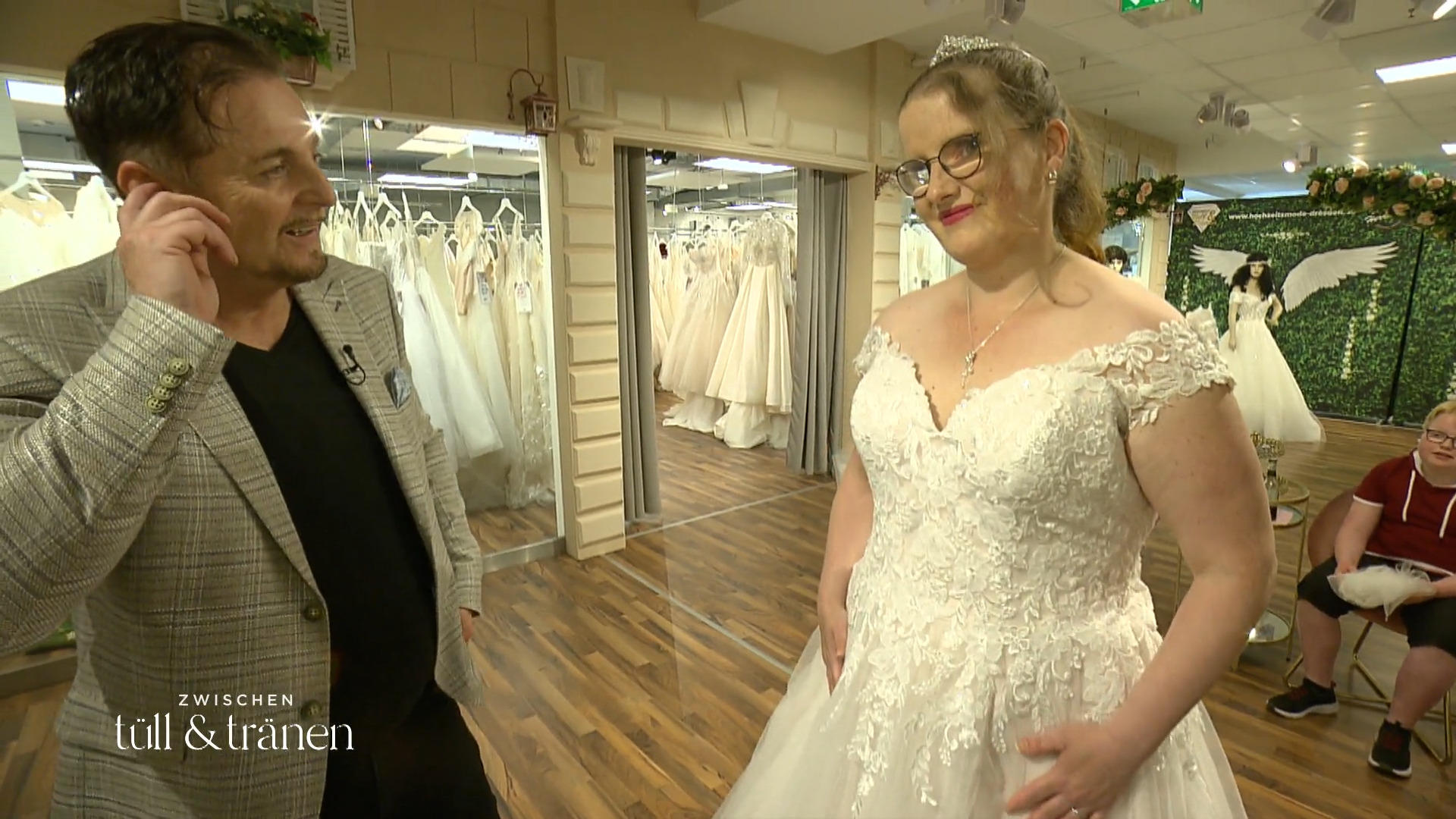 Eine glückliche Glitzerprinzessin