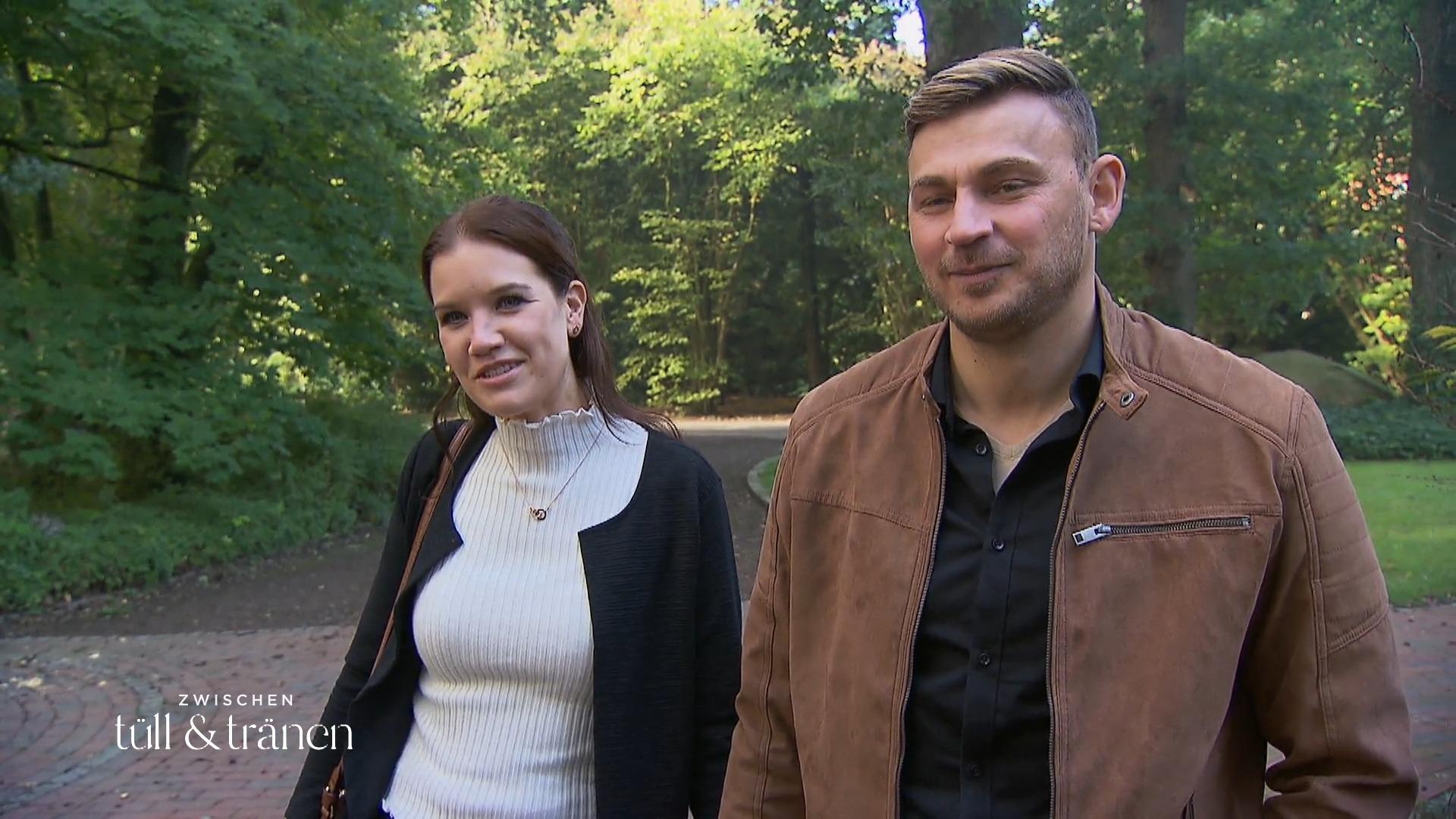 Braut Dominika bringt ihren Mann mit