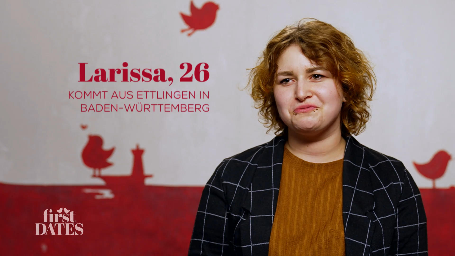 Larissa weiß nicht, ob sie auf einen Mann oder Frau trifft