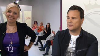 Guido lobt Nicoles Mut zur Farbe