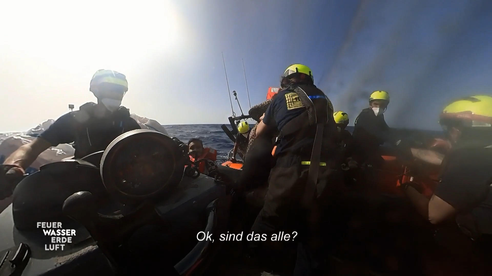 Seerettung mittels Side-Manöver