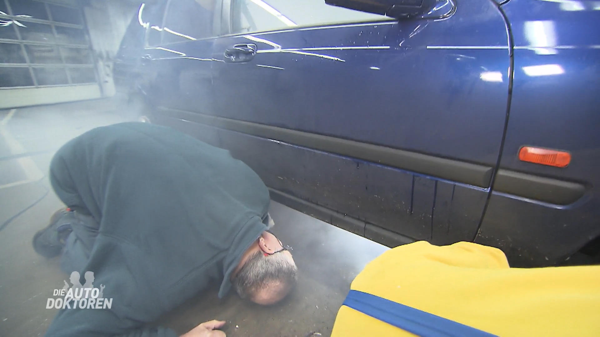 Der Hyundai ist ganz schön ramponiert