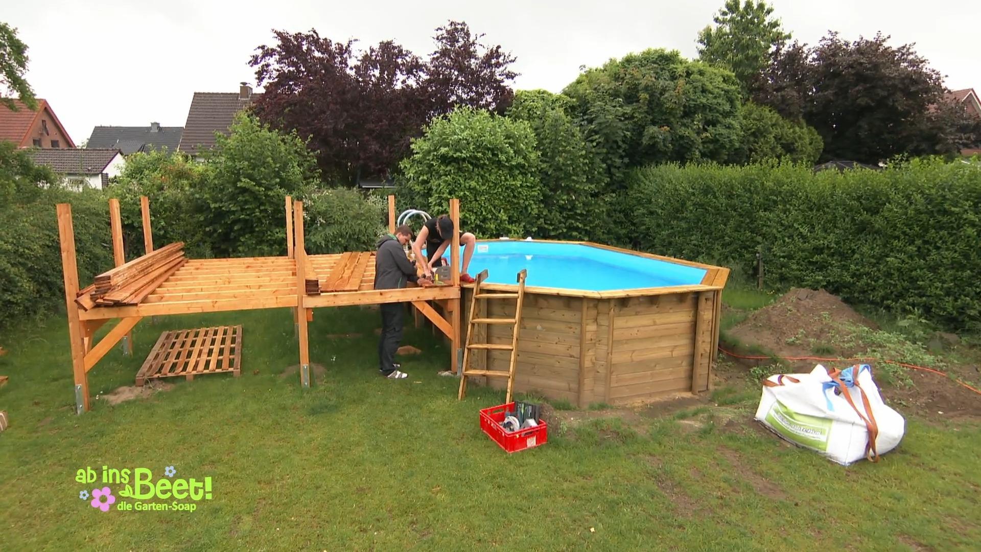 Unterkonstruktion fürs Sonnendeck ist fertig