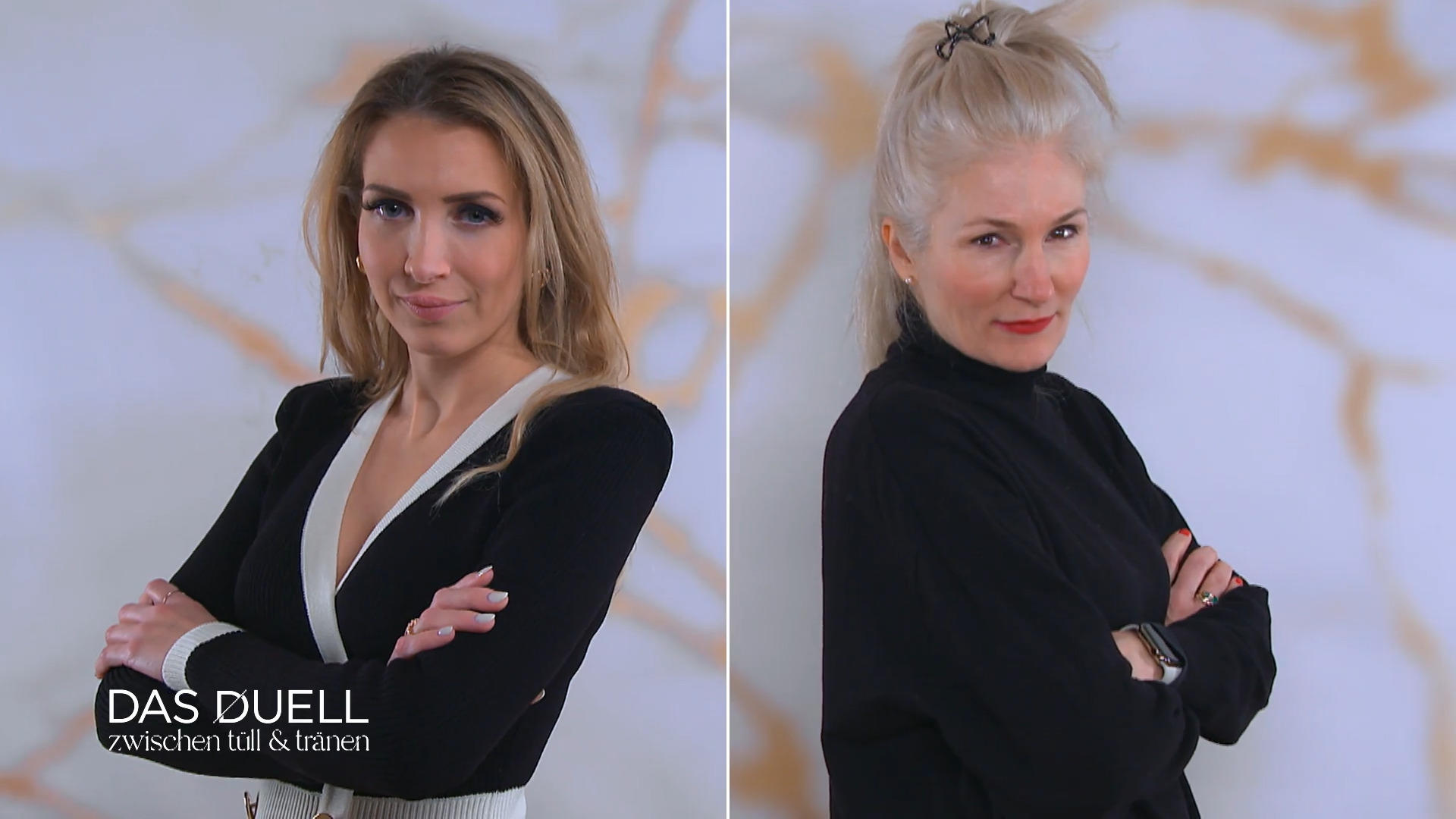Wer kann Braut Virginia das "geilere" Kleid bieten?