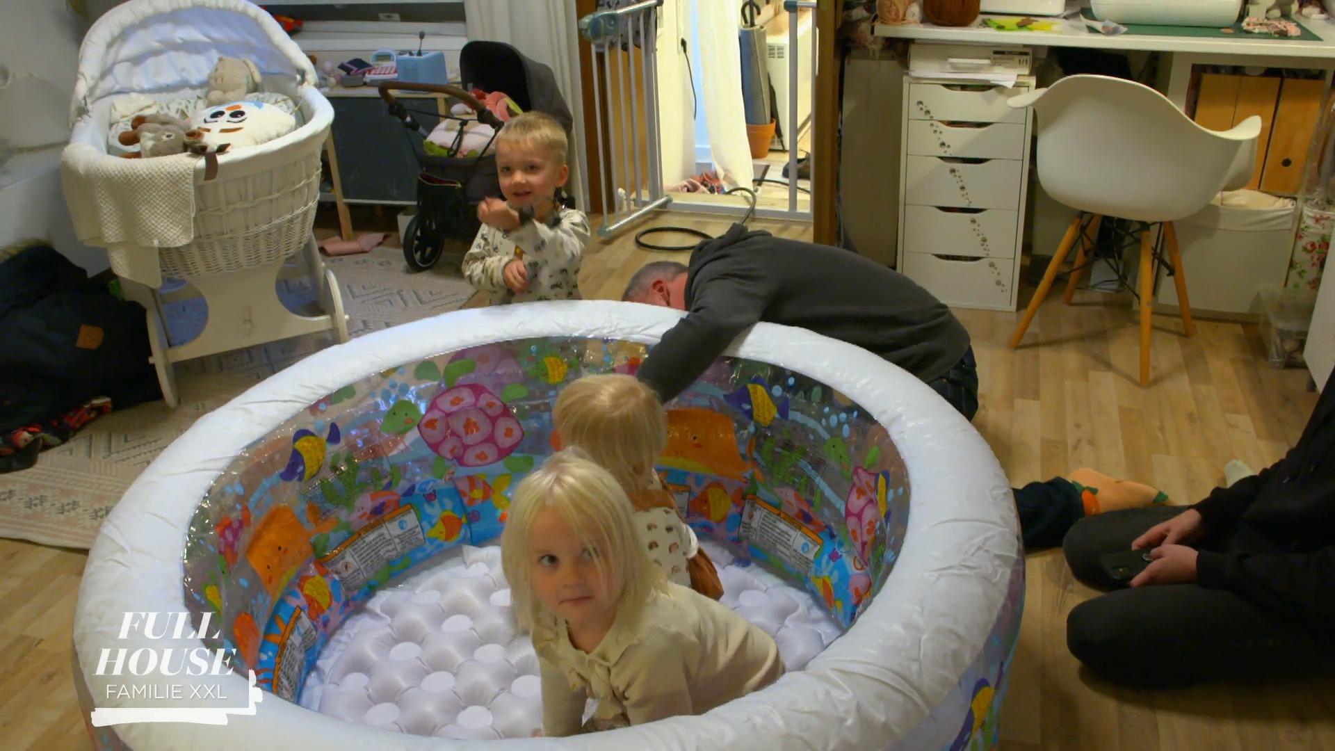Pool für die Geburt von Baby Nummer Sieben