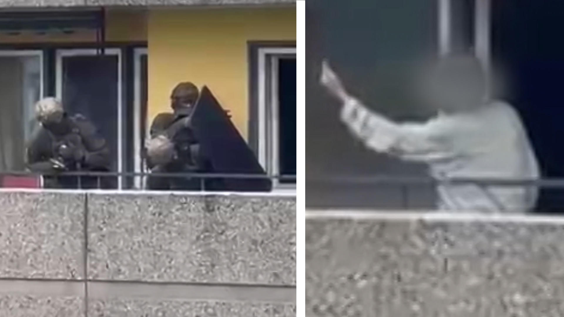 Einsatzkräfte und Täter von Ratingen treffen aufeinander