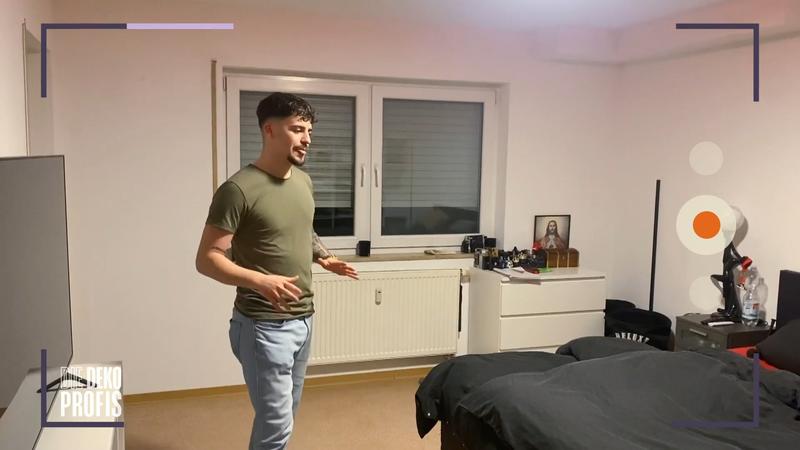 Junggeselle träumt von modernem Schlafzimmer