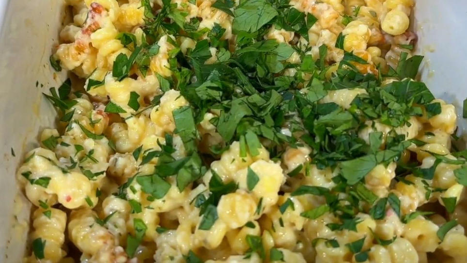 Knoblauch-Zitronen-Pasta aus dem Ofen