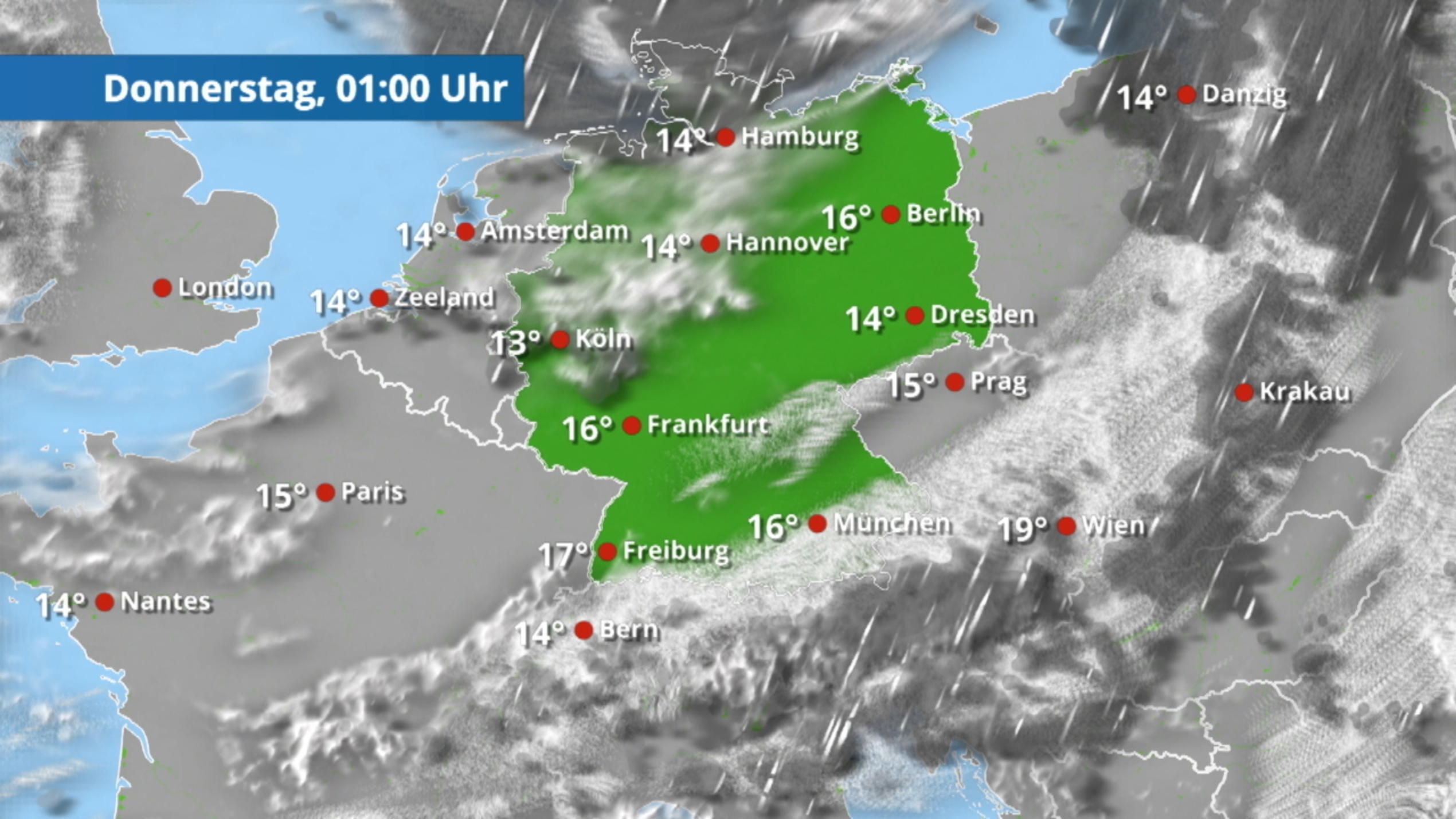 Wochenende Mit Schnee Und Schneeregen