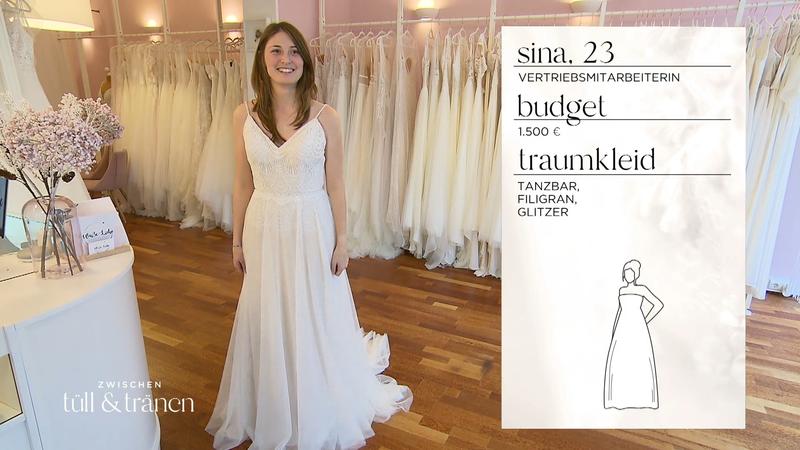 Braut Sina hat ihr Kleid gefunden!