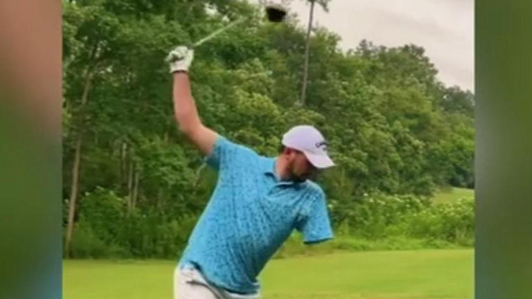 Einarmiger Golfer begeistert das Netz!
