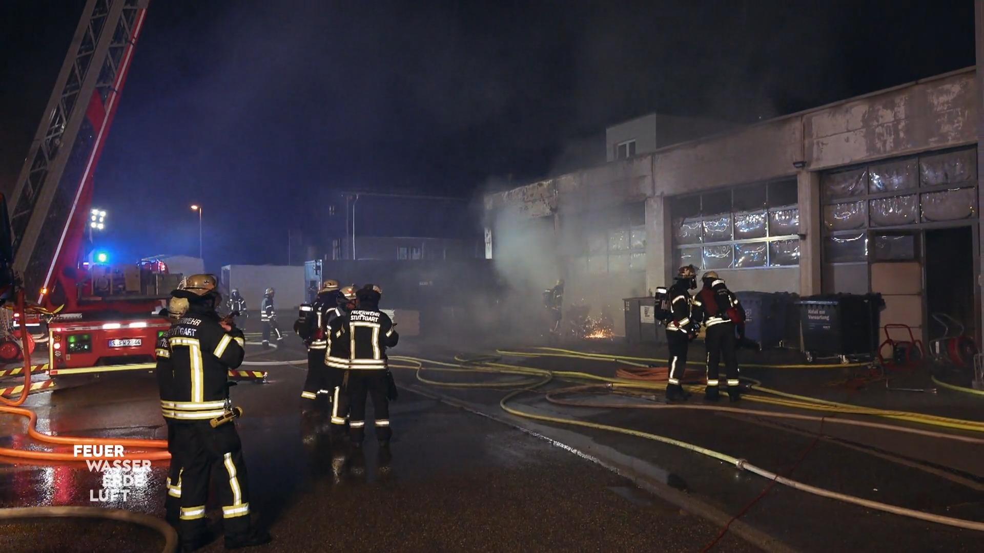 Brandeinsatz der Feuerwehr
