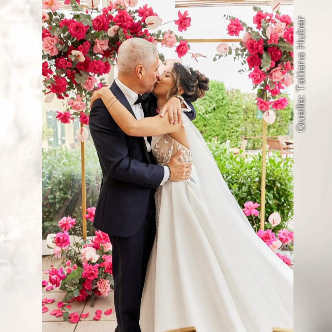 Fan hat vier Outfits für ihre Hochzeit