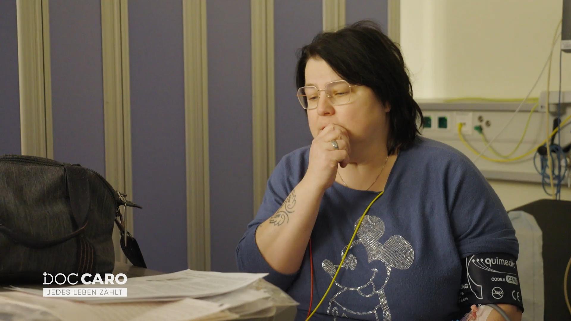 Marion wartet auf einen wichtigen Eingriff