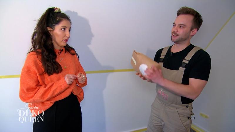 Die Lehmfarbe ist ein kleines Experiment